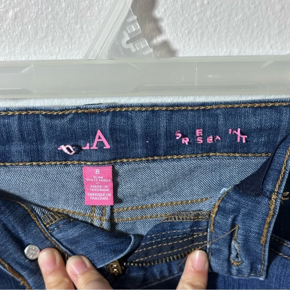 Children’s Place Kids Girls Streetwear Denim Blue Skinny Jeans size 8 .‎